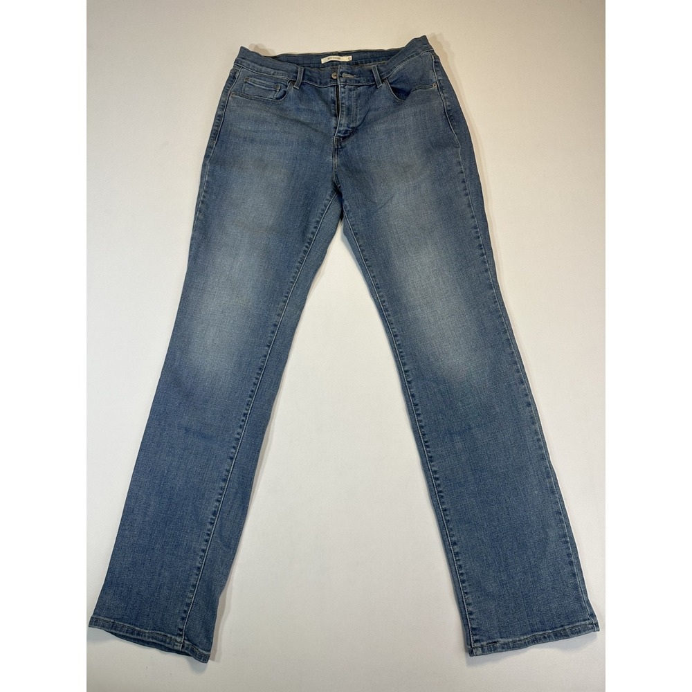 Levis 505 Straight Jeans Womens Size 12 Blue Light‎ Wash Denim 32x32